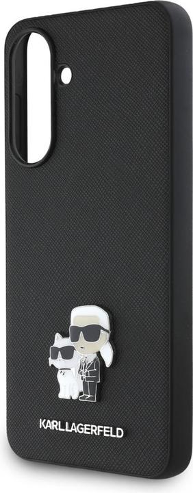 Actual product image Karl Lagerfeld Case Saffiano w/ K&C Metal Logo for Samsung Galaxy A56 black (Samsung Galaxy A56)