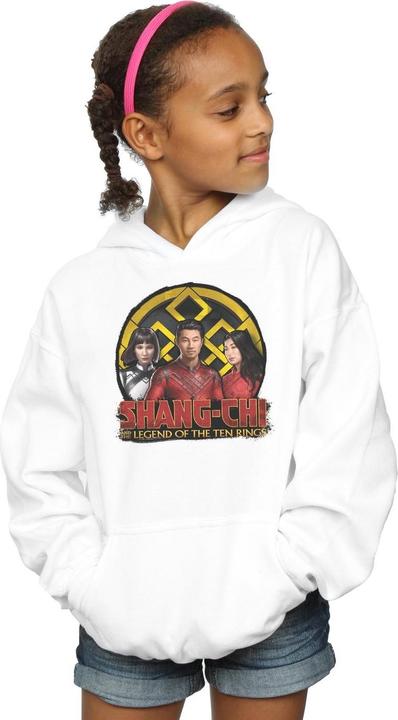 Produktbild ShangChi And The Legend Of The Ten Rings Group Logo Emblem Kapuzenpullover Mädchen (152, 158)