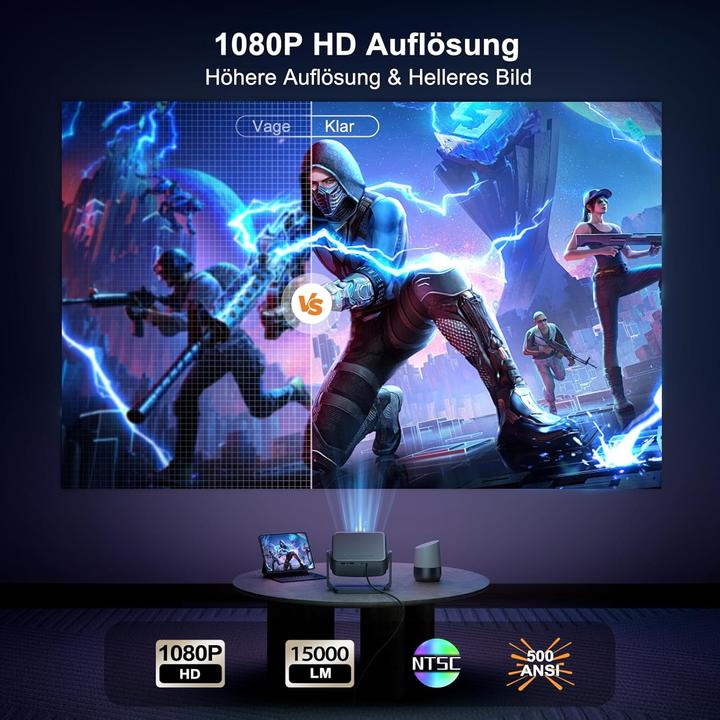 Image du produit ‎onoayo Mini projecteur (HD, 1500 lm)