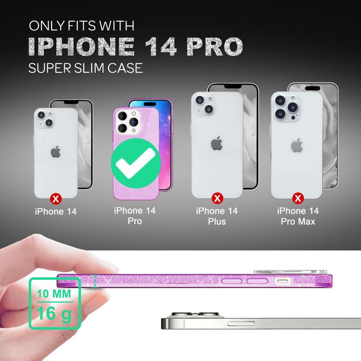 Immagine prodotto Nalia Copertina glitterata (Apple iPhone 14 Pro)