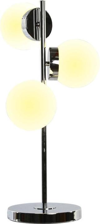 Immagine prodotto DKD Home Decor Desk lamp 26 x 26 x 59 cm Crystal Silver Metal White 220 V 50 W 23 x 23 x 49 cm