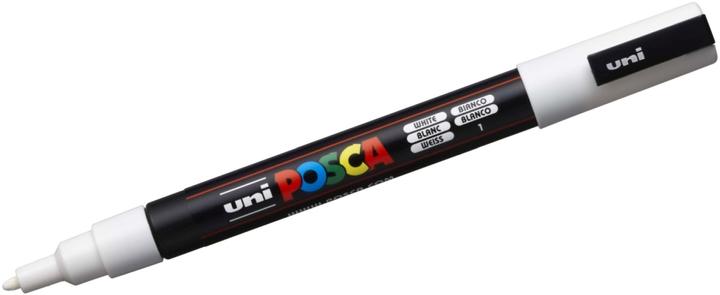 Produktbild Posca Marker PC-3M Rundspitze (Weiss, 1.30 mm, 1 x)