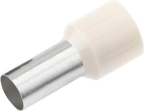 Cimco 18 0996 Aderendhülse 1 x 0.50 mm² x 6 mm Teilisoliert Weiss 100 St.
