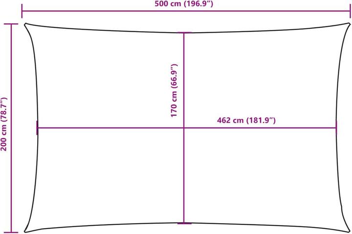 Image du produit VidaXL Sonnensegel (200 x 500 cm)