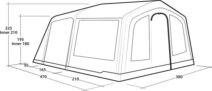 Image du produit Outwell Michigan 4 Air (Tente tunnel, 28.80 kg, 4 personnes)