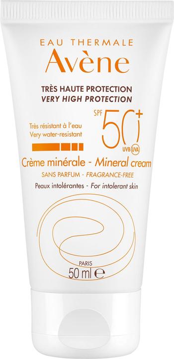 Image du produit Avène Protection Crème minérale (Crème solaire visage, SPF 50+, 50 ml, 84 g)