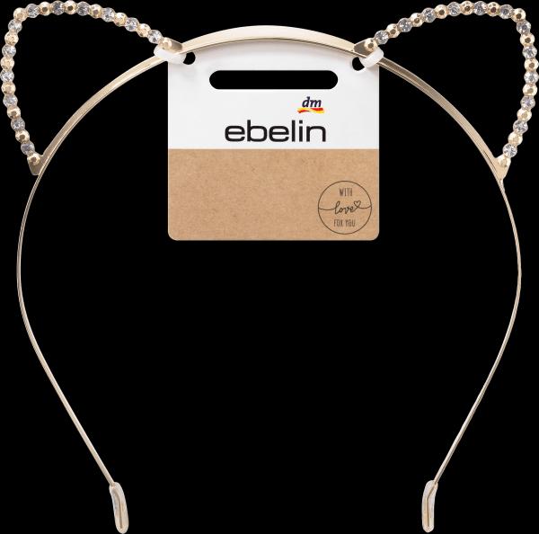 dm ebelin Orecchie da gatto con strass