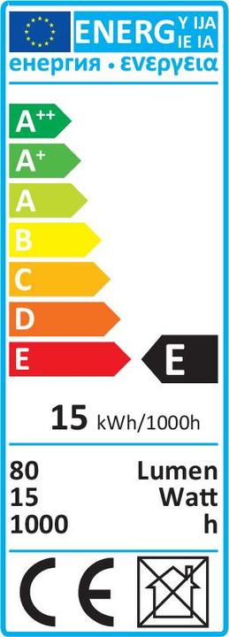 Energie-Label Konstsmide Ersatzbirne