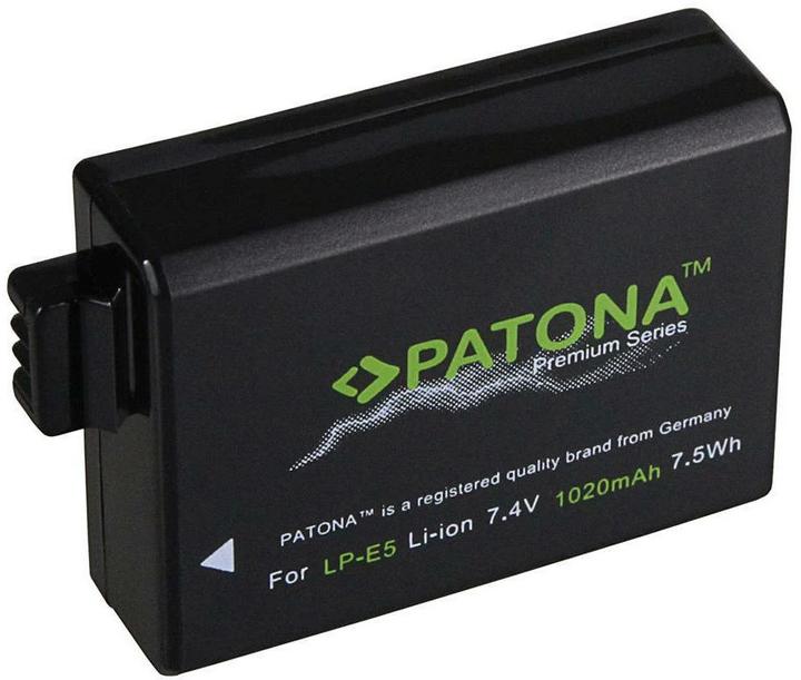 Actual product image Patona Premium Battery Canon LP-E5 (Camera battery)