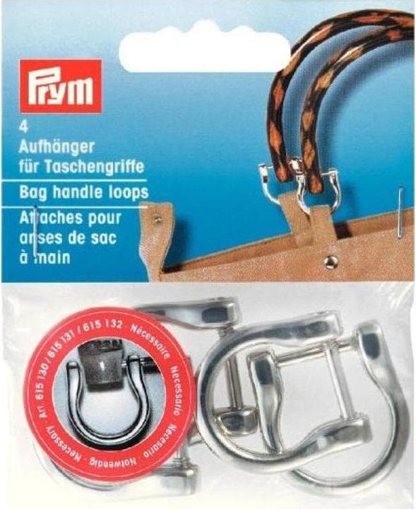 Produktbild Prym Taschengriff Aufhänger 18 mm Silber 4 Stück