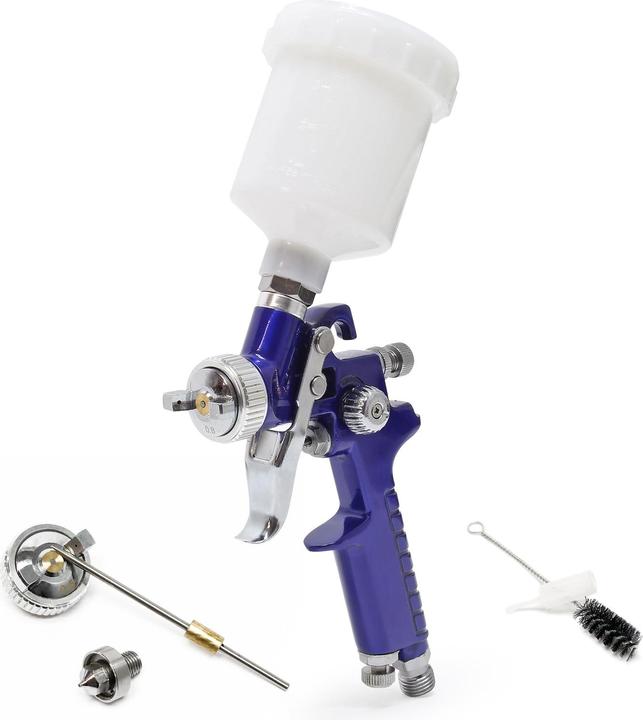 Image du produit Wiltec Pistolet à peinture HVLP H2000P avec buse de 0.8 / 0.5 mm