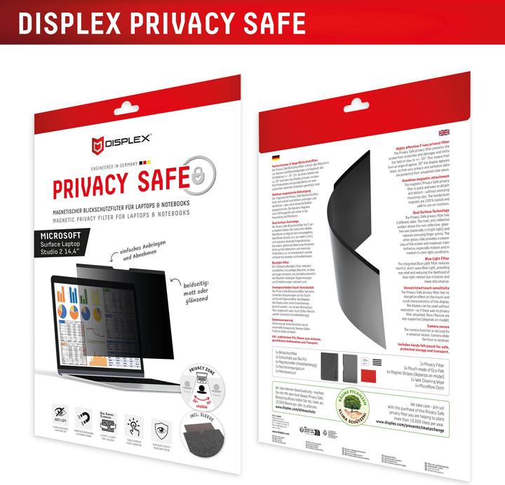 Actual product image Displex Privacy Safe, Laptop Blickschutzfilter (12.50", 3 : 2)
