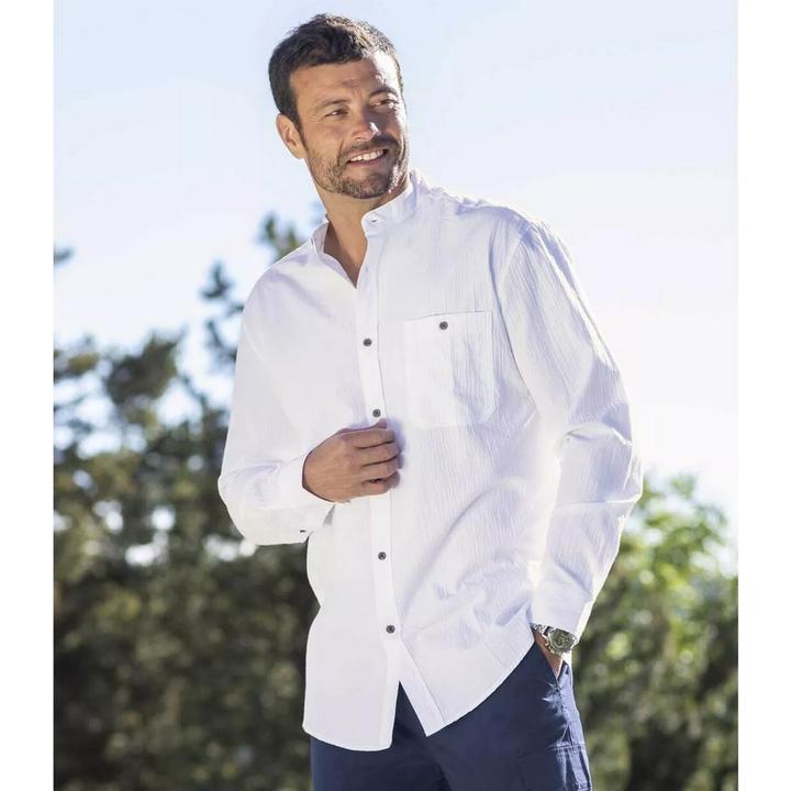 Actual product image Atlas For Men Mens Crepe Long-Sleeved Shirt (XXL)