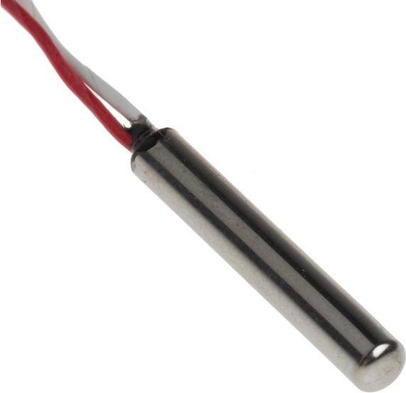 Image du produit Rs Pro Sonde de test Pt1000 thermomètre à résistance acier inoxydable Ø 4mm x 25mm, -50°C  +200°C, 1m de