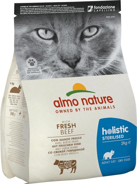 Almo Nature Adult Sterilised with jautiena - Dry Cat Food - 2kg (Adult, 1 Stk., 2000 g)
