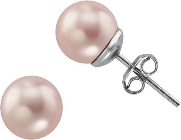 Immagine prodotto Bijouteria Orecchini (Argento 925, Perla sintetica con centro in cristallo)