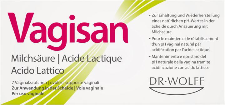Produktbild Vagisan Milchsäure (Vaginalzäpfchen)