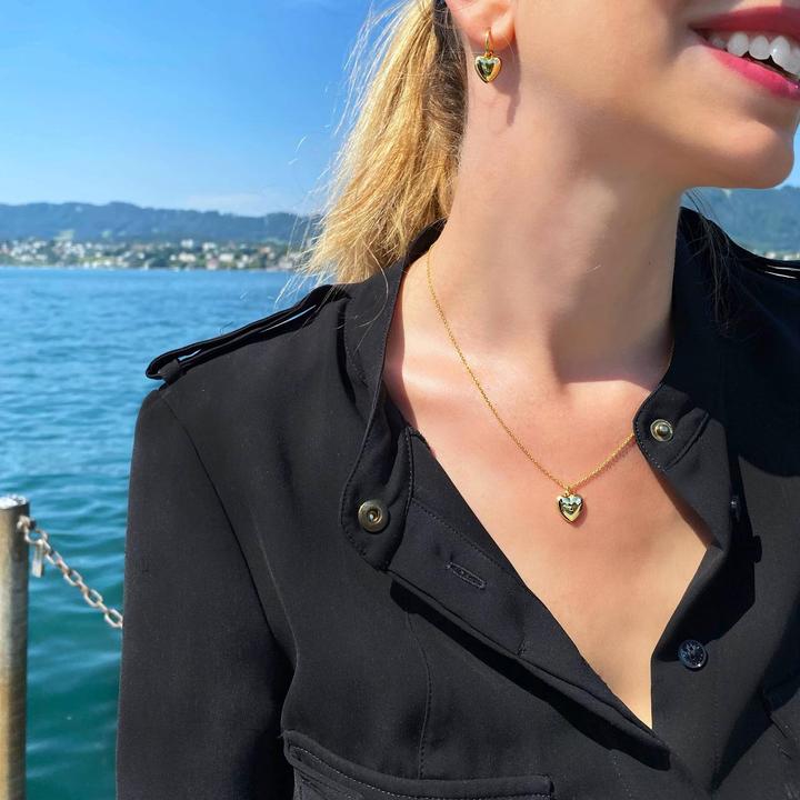 Image du produit Candy Collier Marie, argent sterling 925, plaqué or (Plaqué or 18k, Argent sterling 925, Argent massif de 925, 42 - 45 cm)