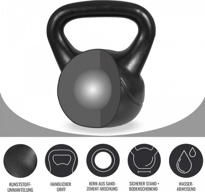 Produktbild Gorilla Sports Kettlebell Cement (1 x 5 kg)