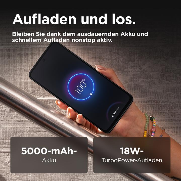 Actual product image Motorola Moto G35 (256 GB, Midnight Black, 6.72", SIM + eSIM, 50 Mpx, 5G)