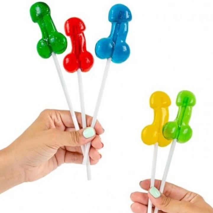 Actual product image Secret play Secretplay - Display Range Of Penis Lollipops With Alcohol 40 Units (Dice games)