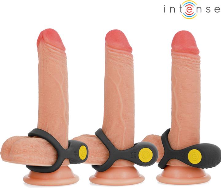Image du produit Intense Alex Vibrator Doppel-Penisring 10 Vibrationen Schwarz