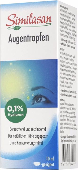 Similasan Augentropfen mit 0,1 % Hyaluron (10 ml, 10 ml)