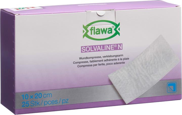 Actual product image Flawa Solvaline N Kompressen 10x20cm steril
