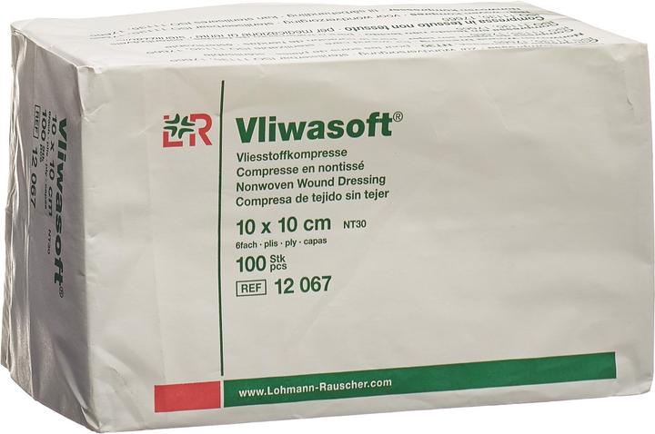 Actual product image Lohmann & Rauscher Vliesstoffkompressen 10x10cm 6-lagig