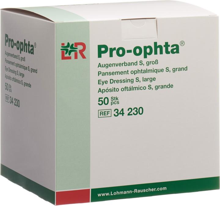 Pro Ophta S Augenverband L durchsichtig (50 x)