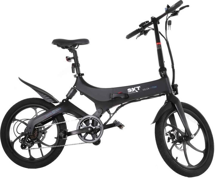 Immagine prodotto Sxt Velox Max" e-bike pieghevole a 6 velocità da 20 pollici (43 cm)