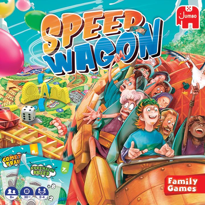 Immagine prodotto Jumbo Speedwagon, d/f/i da 8 anni, 2-4 giocatori, emozionante gioco di montagne russe. (Tedesco)