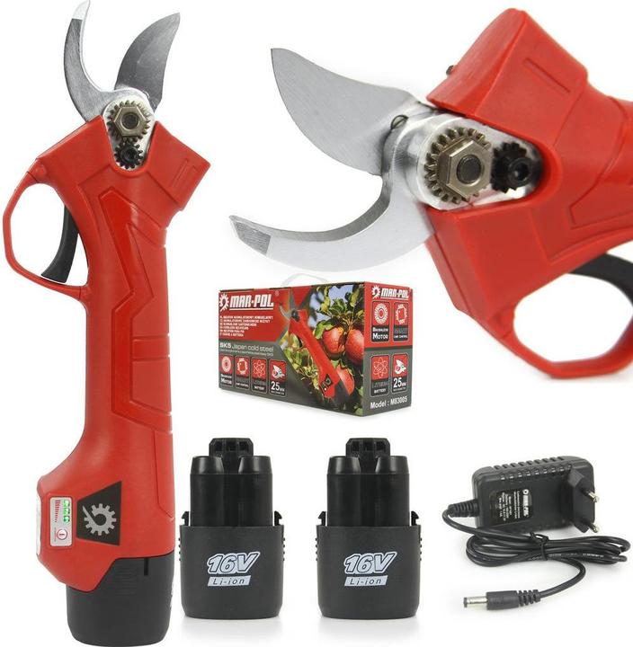 Actual product image MGA Battery pruning shears, 16 V, 3 Ah, cordless