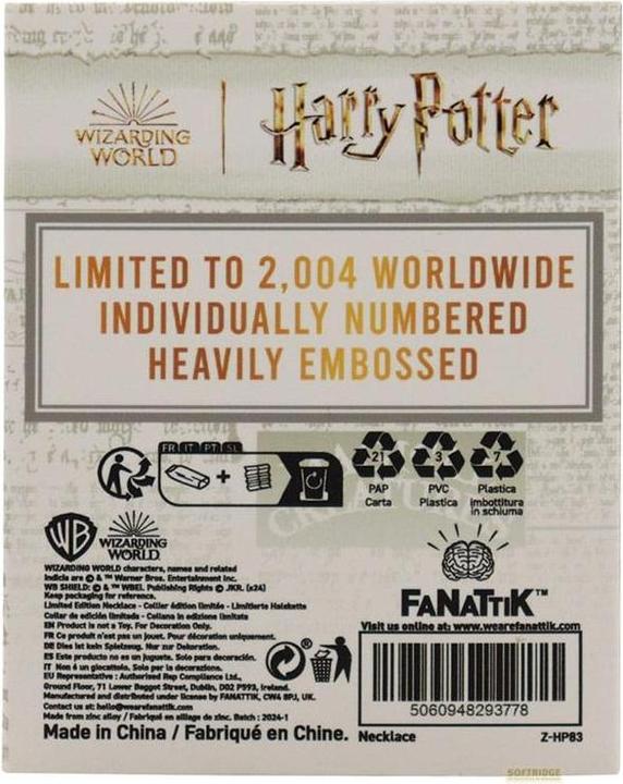 Produktbild Fanattik Harry Potter Halskette & Anhänger Azkaban