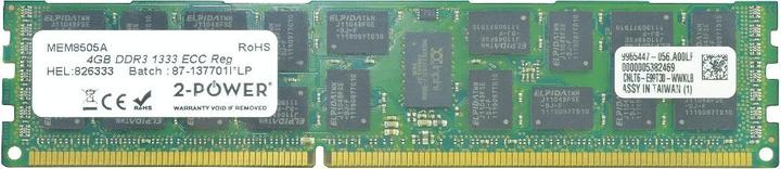 2-Power 4 Go DDR3 1333 MHz ECC RDIMM (1 x 4GB, 1333 MHz, RAM DDR3, DIMM)