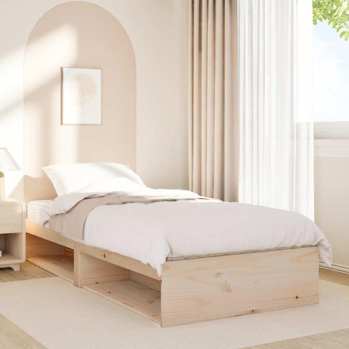 Image du produit VidaXL Lit de jour avec matelas 90x190 cm en pin massif Canapé-lit (90 x 190 cm)