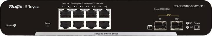 Actual product image Ruijie Networks RG-NBS3100-8GT2SFP Network Switch Managed L2 Gigabit Ethernet (10/100/1000) Power o (8 Ports)
