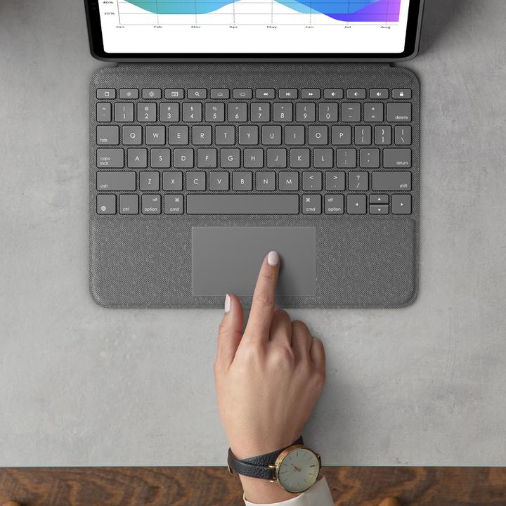 Produktbild Logitech Folio Touch (CH, iPad Pro 11 2018 (1. Gen), iPad Pro 11 2021 (3. Gen), iPad Pro 11 2020 (2. Gen), iPad Pro 11 2022 (4. Gen))