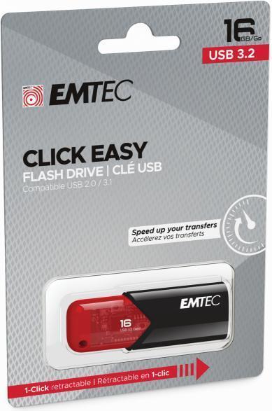 Immagine prodotto Emtec USB3.2 Click B110 16GB Fast RED (16 GB, USB 3.2, USB-A)