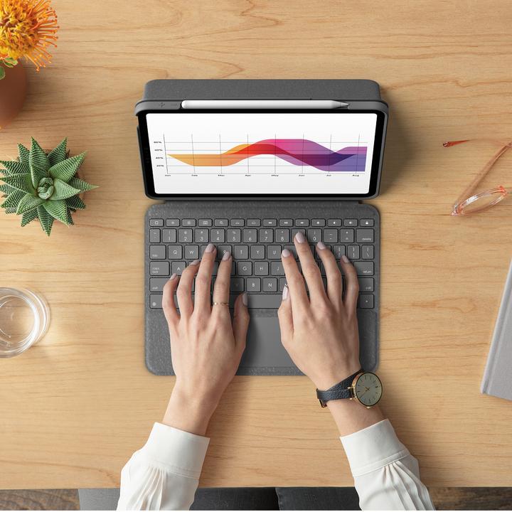 Produktbild Logitech Folio Touch (DE, iPad Air 2020 (4. Gen), iPad Air 2022 (5. Gen))