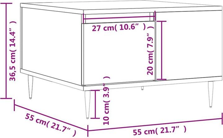 Actual product image VidaXL Kylan (55 x 55 x 36.5 cm)
