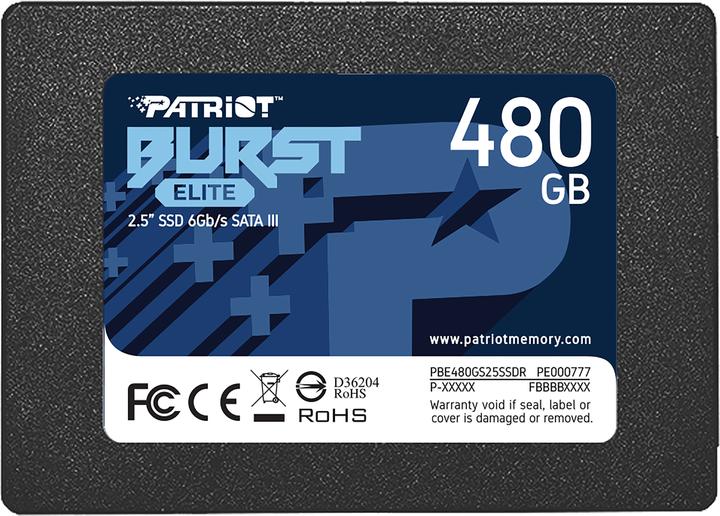 Actual product image Patriot Burst Elite Serial ATA III (480 GB, 2.5")