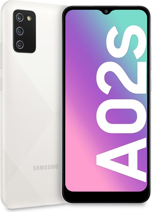 Samsung Galaxy A02s UE (32 GB, Bianco, 6.50", Doppia SIM, 13 Mpx, 4G)