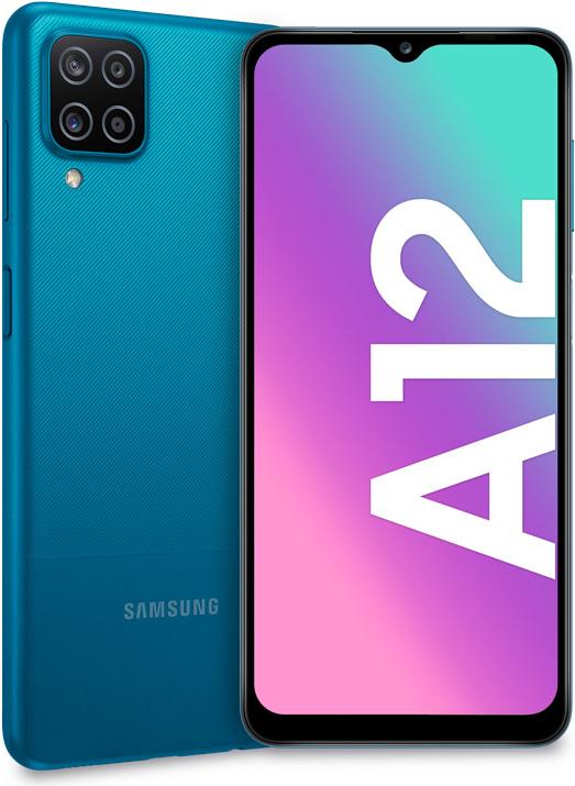 Produktbild Samsung Galaxy A12 EU (128 GB, Blue, 6.50", Dual SIM, 48 Mpx, 4G)