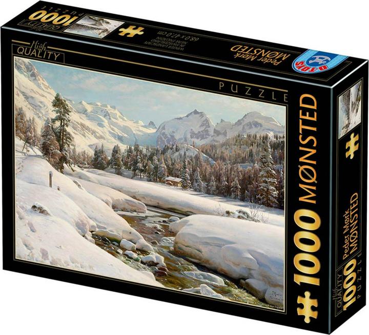 Actual product image D-Toys Puzzle 1000 Peder Mork Monsted, Winter landscape (1000 pieces)