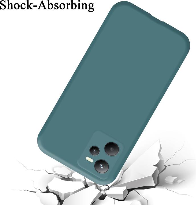 Actual product image Cadorabo TPU Liquid Silicone Case Cover for Realme C35 / Narzo 50A PRIME (Realme Narzo 50A Prime, Realme C35)