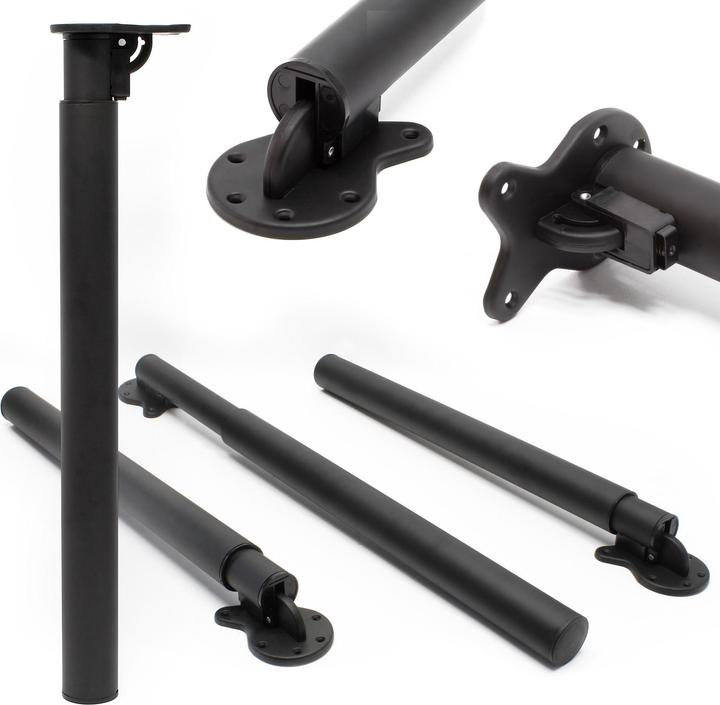 Actual product image Wiltec Table legs set of 4 with adjustable height 70-110cm Furniture foot