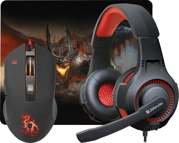Produktbild Defender Devourer MHP-006 Maus rechts USB Typ-A Optisch 3200 DPI (Kabelgebunden)