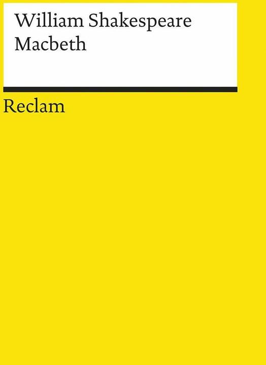 Produktbild Macbeth. (Deutsch, William Shakespeare, Dorothea Tieck, Dietrich Klose, 1986)