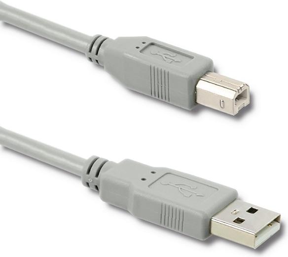 Actual product image Qoltec 50392 USB cable USB 2.0 USB A USB B (5 m, USB 2.0)